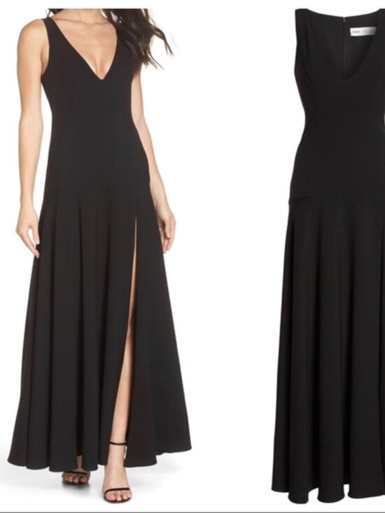 Fame and Partners Dresses & Skirts - Fame & Partners The Hazel Front Slit Gown 1176